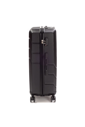 Bontour Spinner Fekete Négy kerekű Kemény falú Nagy méretű bőrönd - 2 Év Garancia