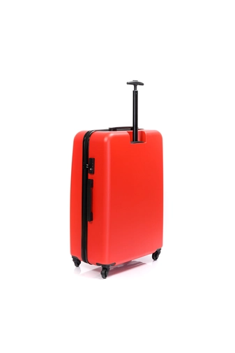 Bontour Piros Könnyű Négykerekű  Kemény falú Közepes Bőrönd - 2 Év Garancia