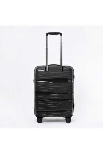 TOUAREG Kis Sötétszürke Extra Könnyű Kemény Bőrönd (56x39x21cm)