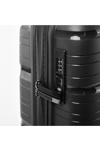 TOUAREG Kis Sötétszürke Extra Könnyű Kemény Bőrönd (56x39x21cm)
