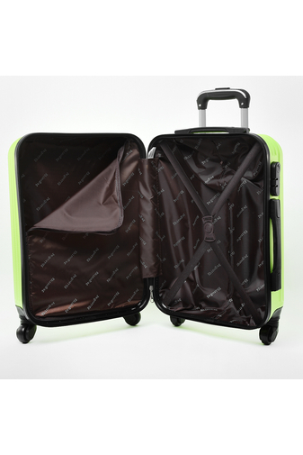 Neonzöld színű kabin méretű PVC bőrönd (55*40*20 cm)