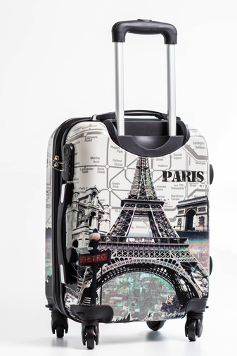 Párizs Mintás Wizzair, Ryanair Méretű Kabinbőrönd(53*36*20cm)