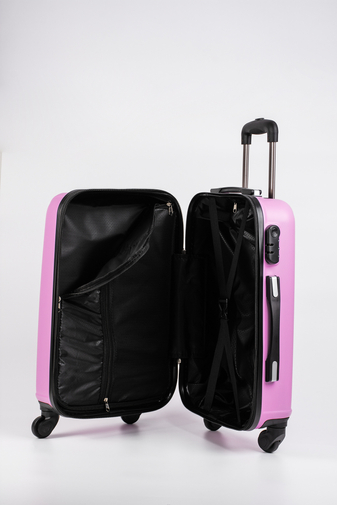 Pink Kemény Kabinbőrönd Kézipoggyász