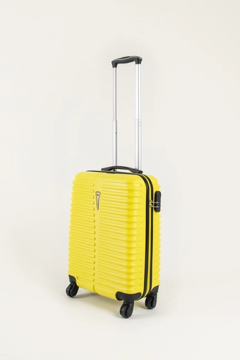 Sárga Színű Közepes Méretű Kemény Bőrönd (65x41x24cm)