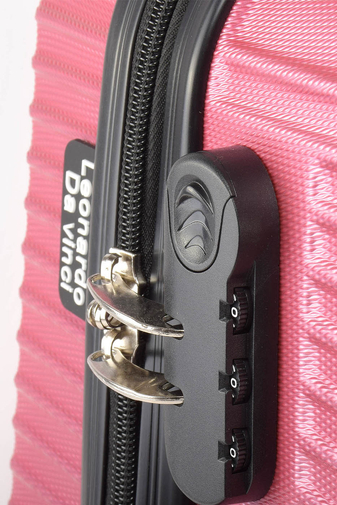 LDV Wizzair Méretű Rózsaszín Kemény Kabinbőrönd(55*39*23cm)