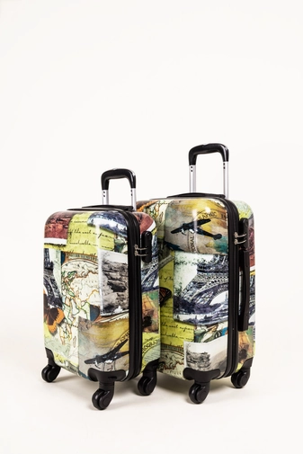Ormi Világ Nevezetességei Mintás Wizzair, Ryanair Méretű Kabinbőrönd(53*36*20cm)