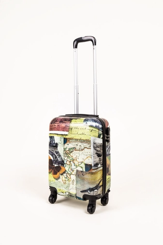 Ormi Világ Nevezetességei Mintás Wizzair, Ryanair Méretű Kabinbőrönd(53*36*20cm)