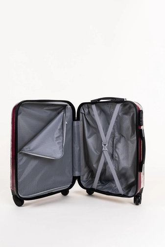 Feliratos Mintás Ormi Nagyméretű Kemény Bőrönd (75x54x29 cm)