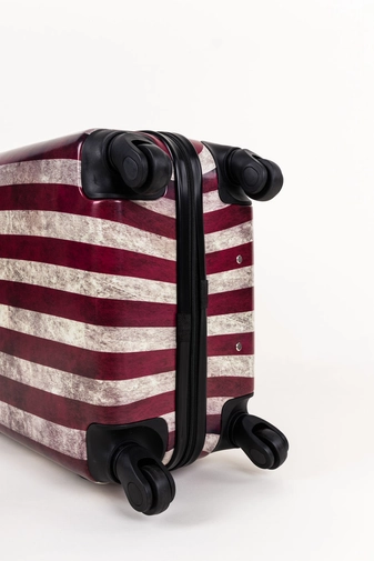 USA Zászló Mintás Ormi Nagyméretű Kemény Bőrönd (75x54x29 cm)