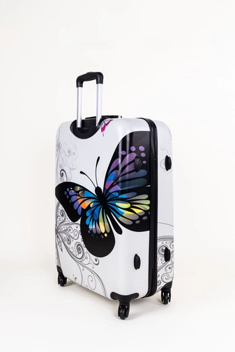 Ormi Pillangó Mintás Nagyméretű Kemény Bőrönd