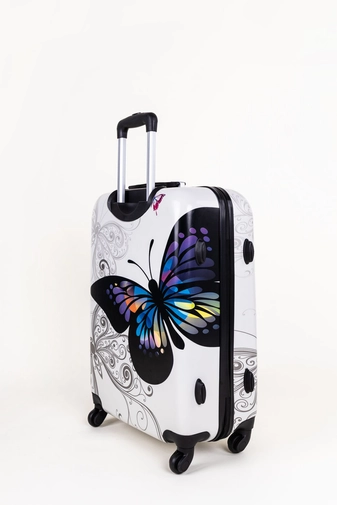 Pillangó Mintás Ormi Közepes Méretű Kemény bőrönd