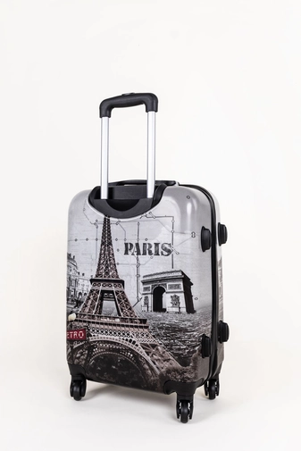 Párizs Mintás Ormi Wizzair Méretű Kemény Kabinbőrönd (55x36x22cm)