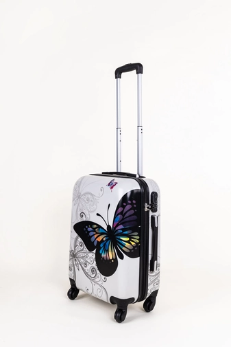Pillangó Mintás Ormi Wizzair Kis Méretű Kemény Kabinbőrönd