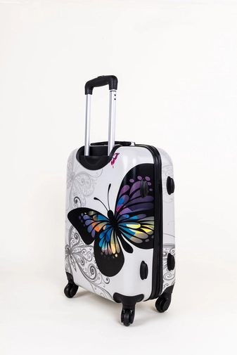 Pillangó Mintás Ormi Wizzair Kis Méretű Kemény Kabinbőrönd
