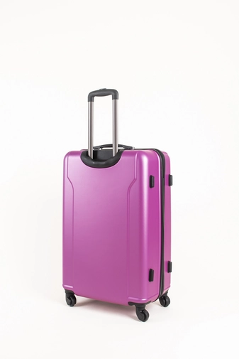 Rózsaszín Kemény Nagy Méretű Bőrönd (4 kerekű) L