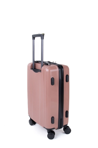 Rózsaszín Keményfalú Kis Méretű Bőrönd