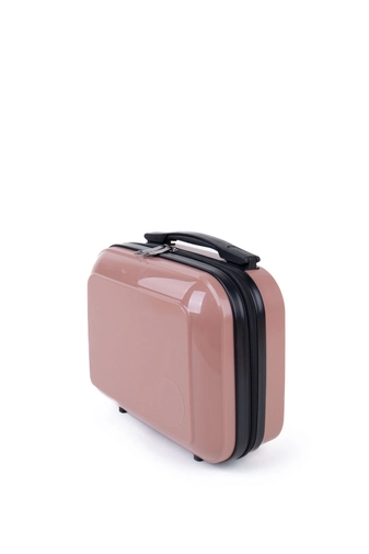 Rózsaszín Kis Méretű Bőröndre Akasztható Keményfalú Táska