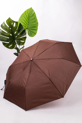 Sötétbarna Összecsukható Automata Esernyő, 90 cm Átmérővel