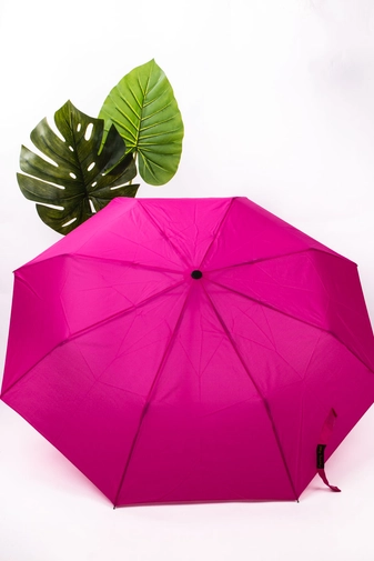 Élénk Rózsaszín Összecsukható Automata Esernyő, 90 cm Átmérővel