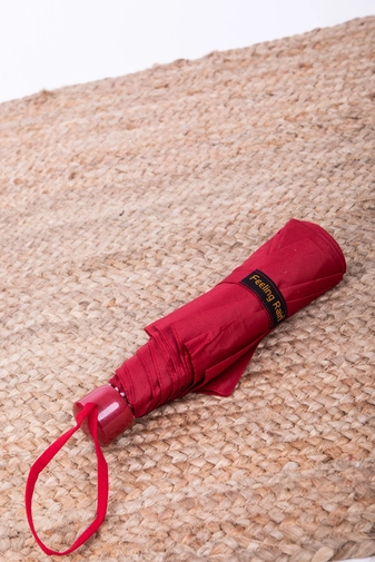 Piros Összecsukható Esernyő, 96 cm Átmérővel