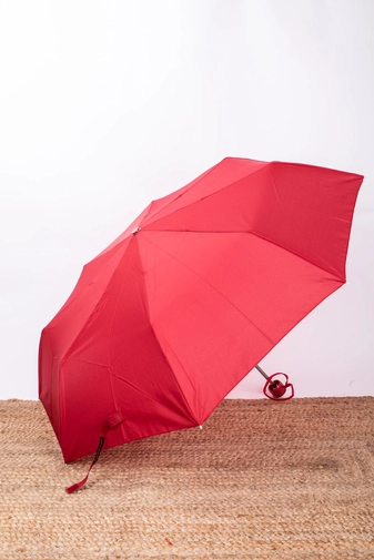 Piros Összecsukható Esernyő, 96 cm Átmérővel