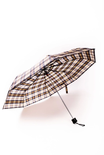 Sárga Kockás Összecsukható Esernyő, 96 cm Átmérővel