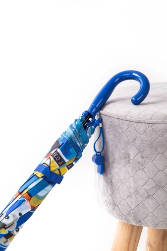 Kék Városmintás Gyermek Esernyő, 80 cm Átmérővel