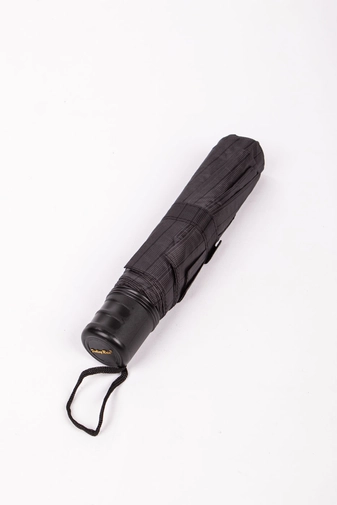 Fekete-Szürke Csíkos Összecsukható Esernyő, 96 cm Átmérővel