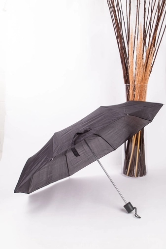 Szürke Négyzetrács Mintás Összecsukható Esernyő, 96 cm Átmérővel