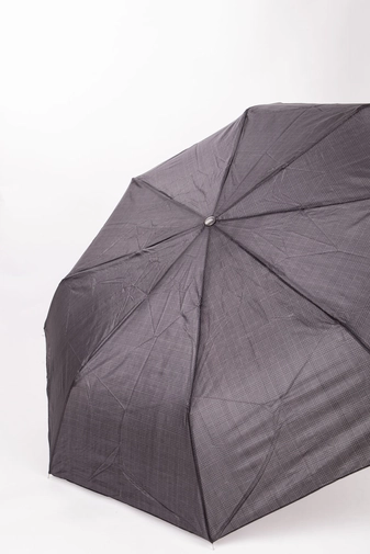 Szürke Négyzetrács Mintás Összecsukható Esernyő, 96 cm Átmérővel