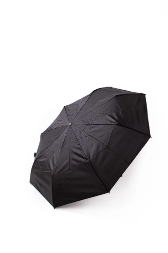 Fekete Kis Méretű Összecsukható Manuális Esernyő, 95 cm Átmérővel