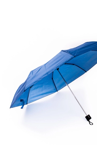 Világoskék Kis Méretű Összecsukható Manuális Esernyő, 95 cm Átmérővel