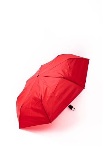 Piros Kis Méretű Összecsukható Manuális Esernyő, 95 cm Átmérővel