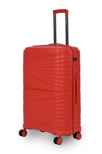 Jony Piros Színű Keményfalú Nagy Bőrönd
