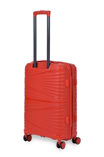 Jony Piros Kemény Közepes Méretű Bőrönd