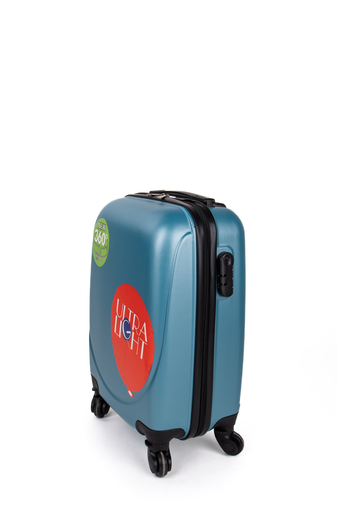 Kék Színű Extra Könnyű Kemény Mini Kabinbőrönd (4 Kerekű)