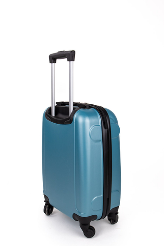 Kék Színű Extra Könnyű Kemény Mini Kabinbőrönd (4 Kerekű)
