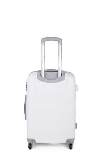 LDV Fehér Kemény Falú Négy Kerekű Közepes Méretű Bőrönd