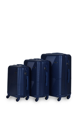 Óriás Kék Keményfalú Bőrönd