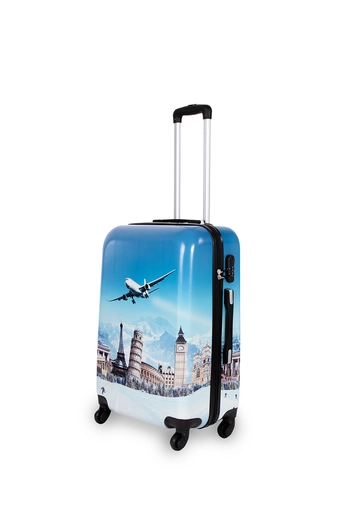 Kék Repülő Mintás Ormi Közepes Méretű Kemény bőrönd (66 x 45 x 26  cm)
