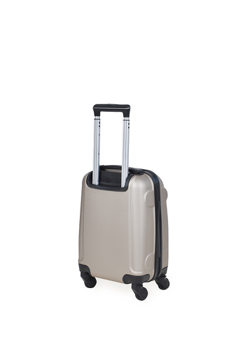 Wizzair Ingyenes Méretű Arany Színű Extra Könnyű Kemény Mini Kabinbőrönd (4 Kerekű)