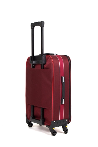 Hachi Piros Színű Közepes Méretű Puha Falú Bőrönd