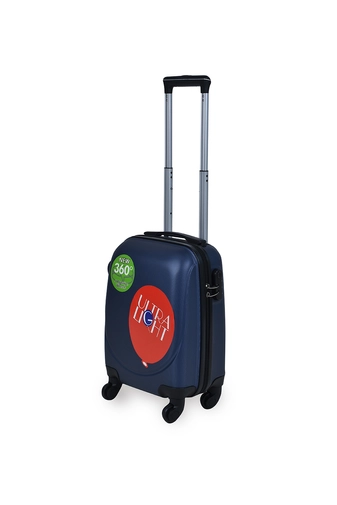 Wizzair Ingyenes Méretű Sötétkék Extra Könnyű Kemény Mini Kabinbőrönd (4 Kerekű)