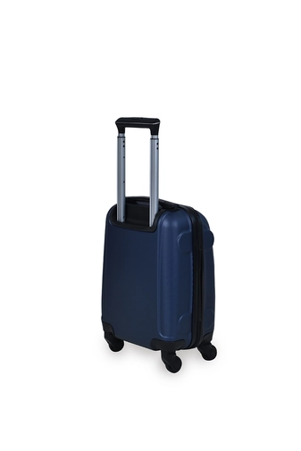Wizzair Ingyenes Méretű Sötétkék Extra Könnyű Kemény Mini Kabinbőrönd (4 Kerekű)