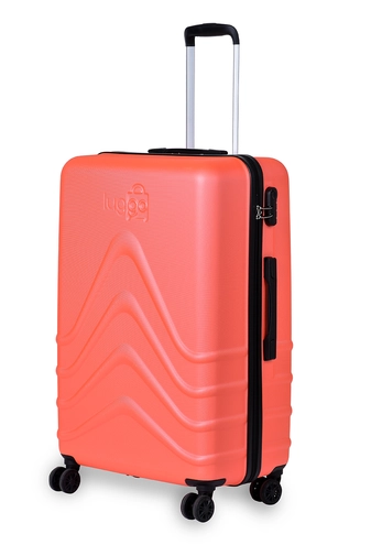 Luggo Narancssárga Színű Keményfalú Nagy Méretű  Bőrönd