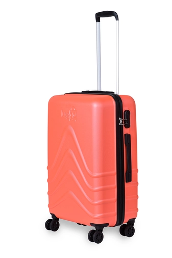 Luggo Narancssárga Színű Keményfalú Közepes Méretű Bőrönd