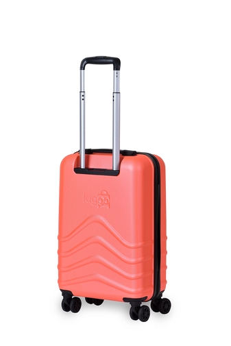 Luggo Narancssárga  Színű Keményfalú Kis Méretű Bőrönd