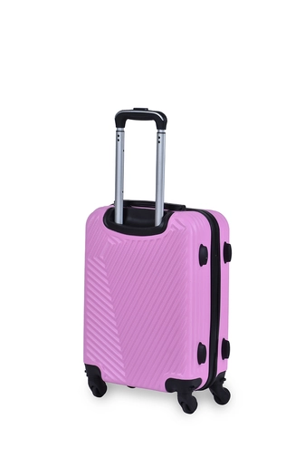 LC Rózsaszín Kabin Méretű Kemény Bőrönd