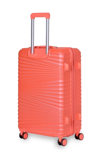 Neon Narancssárga Nagy Méretű Keményfalú Bőrönd