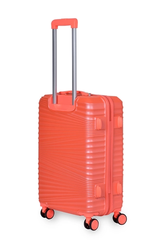 Neon Narancssárga Háromrészes Keményfalú Bőrönd Szett